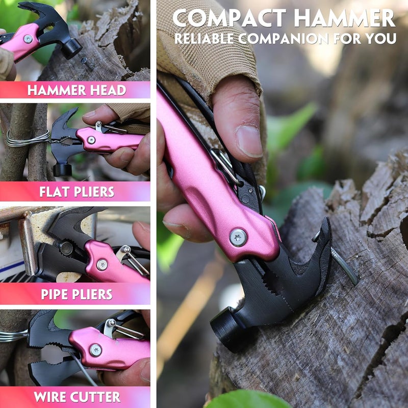 WILLUCK Stocking Stuffers for Women - Gifts for Women Mom Wife, Birthday Gifts for Woman - P'ink Gift for Mom, Sister - Christmas Mothers Day Womens Gift from Daughter Son, Multitool Hammer for Daily Life - Image 4